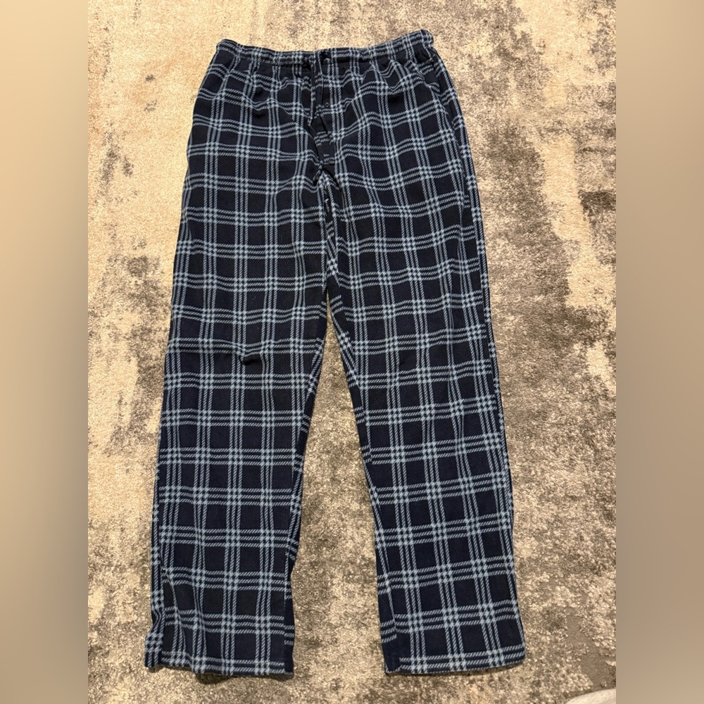 Beverly Hills Polo Club Navy and White Plaid Pajama Pants